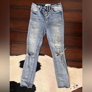Vervet Distressed Blue Skinny Jeans
